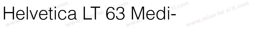 Helvetica LT 63 Medi字体转换